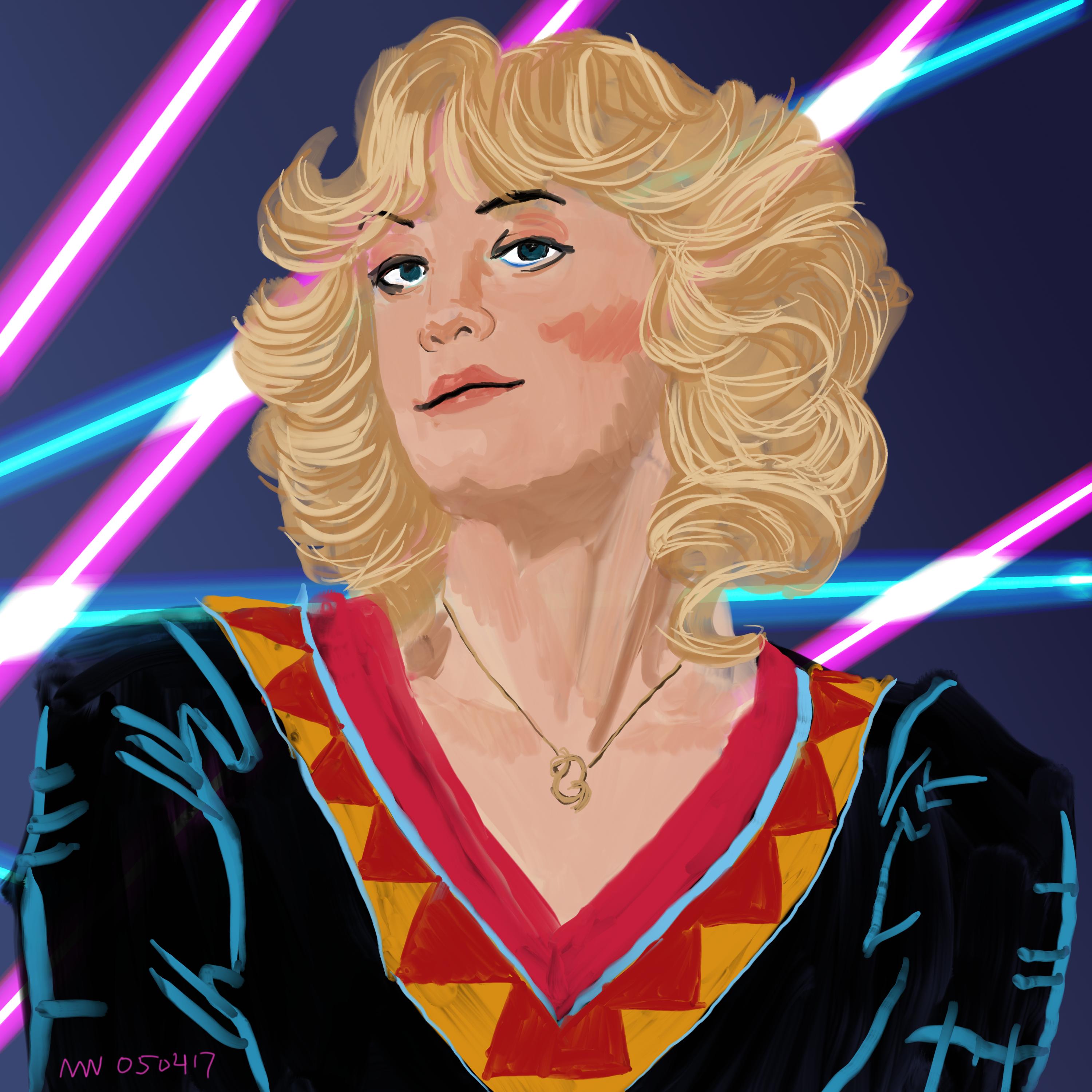 Beverly Goldberg Wendi McClendon Covey art portrait